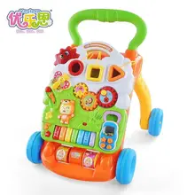 Youleen Стиль Тележка для детей младшего дошкольного возраста детские ходунки пианино для малышей в возрасте для детей от 1 до 2 лет против падения с инфракрасными лучами ходунки для малышей