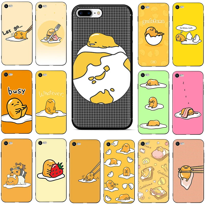 Милый Мягкий силиконовый чехол для телефона из ТПУ gudetama lazy egg iphone 6 6s 7 8 plus X XR XS Max |