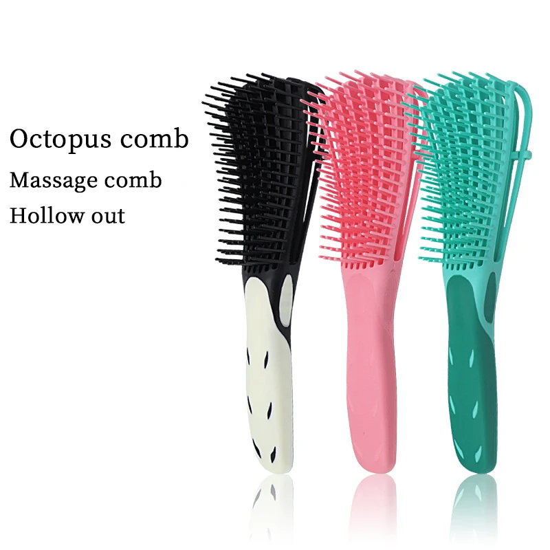 Hollow Octopus Massage Comb Smoothing Curly Hair Antiknotting Hair