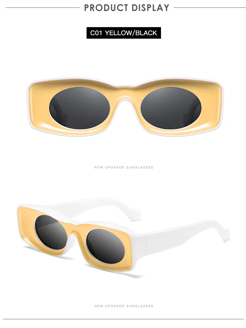 Oulylan классические квадратные солнцезащитные очки для женщин и мужчин, трендовые брендовые хип-хоп солнцезащитные очки, Женские Ретро Цветные оправы, очки UV400 для женщин