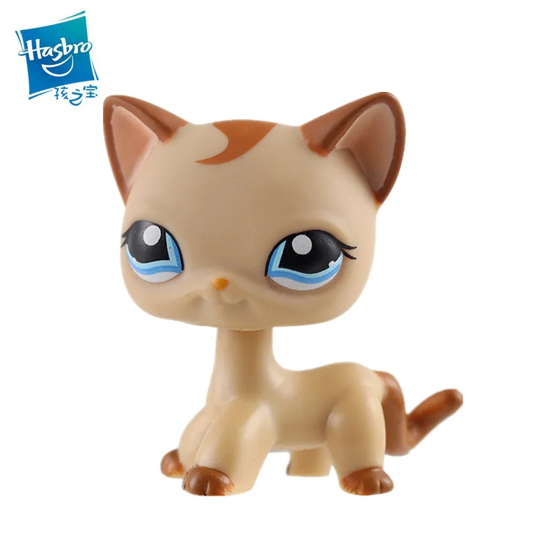 Lps собачий магазин Lps игрушка для кошек Lps игрушка для животных Lps стоящая короткая шерсть кошка черный коричневый флэш-Кот Бесплатная