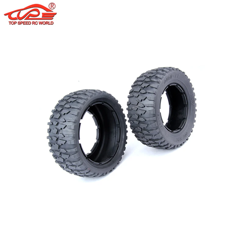 

Off-road Tires Skin 2PC for 1/5 Losi 5ive-t Km-x2 Rofun Rovan LT QL 5T DDT FID RACING Truck Rc Car Parts