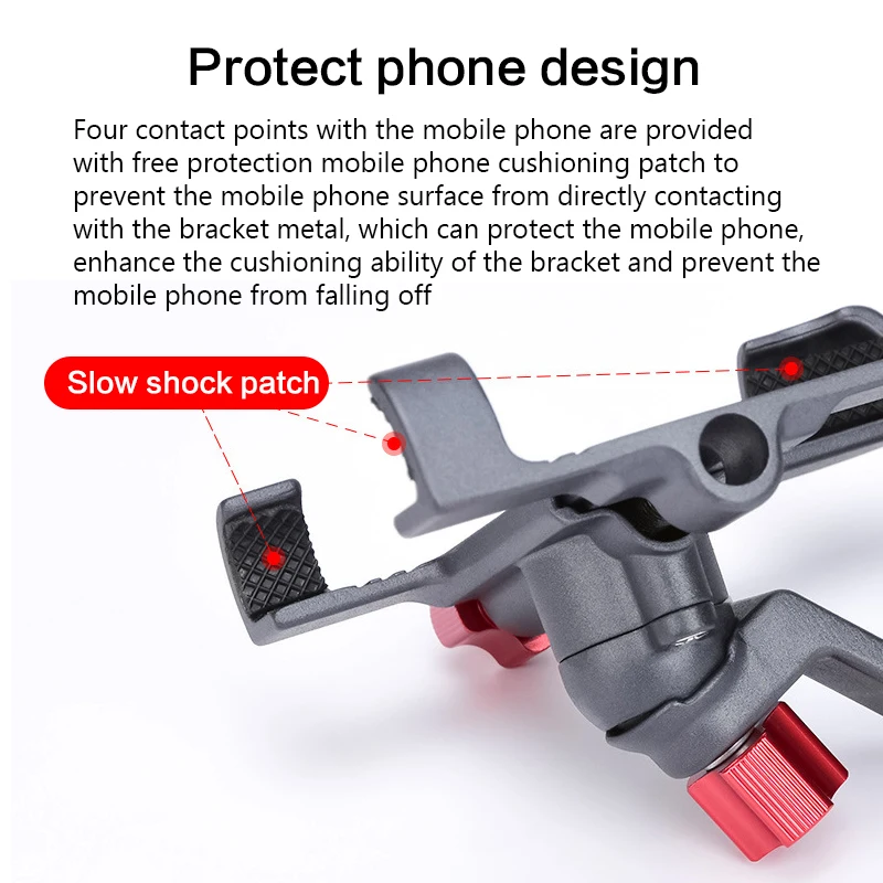 Aluminum alloy Motorcycle Phone Holder 360 Degree Rotatable Handlebar Bike Bicycle Mount Phone Bracket For Mobile Phone Stand