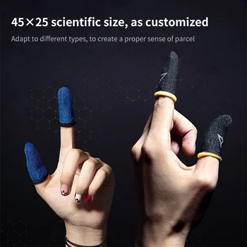 

For PUBG Phone Games Phone Shooting Games Sweatproof Finger Sleeves Gloves Professional Thumbs Cover Touchscreen Finger Sleeves