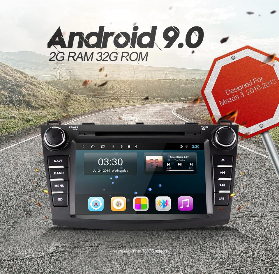 Best Infispruce Android9.0 car dvd for Mazda 3 2010-2012 with 8 octa core radio stereo gps navigation car stereo media player 3 Best Infispruce Android9.0 car dvd for Mazda 3 2010-2012 with 8 octa core radio stereo gps navigation car stereo media player 3