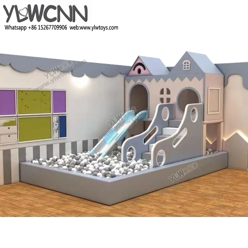 

Kid Soft Playground Pool Funnny Plastic Slide Ocean Sea Ball Pool Fence Baby Maze Customized Indoor Paradise Park