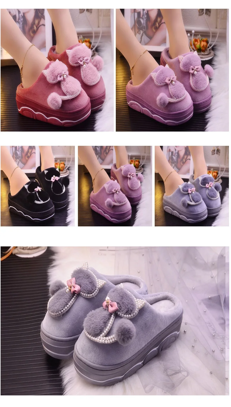 Go for kawaii and snug and rock a pair of these Women Thick Bottom Slipper Cat today! lolithecat.com