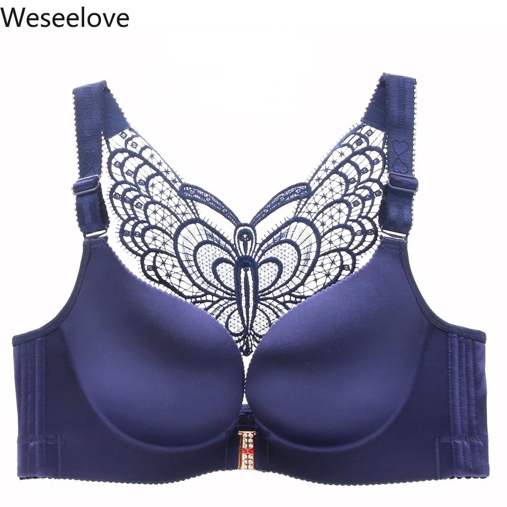 2020 New Push Up Bra Summer Bra Sexy Front Buckle Butterf Bow Women