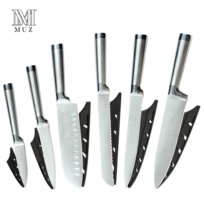 Stainless Steel Kitchen Knives Set Fruit Paring Utility Santoku Slicing Bread Japanese Kitchen Chef Knife Set CookingAccessories