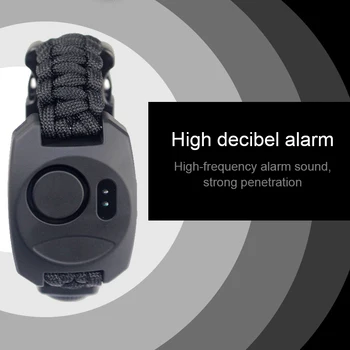 

Hot Multifunctional Braided Whistle Compass Alarm Survival Wristband Outdoor Camping Adventure Rescue Emergency Rope Bracelets
