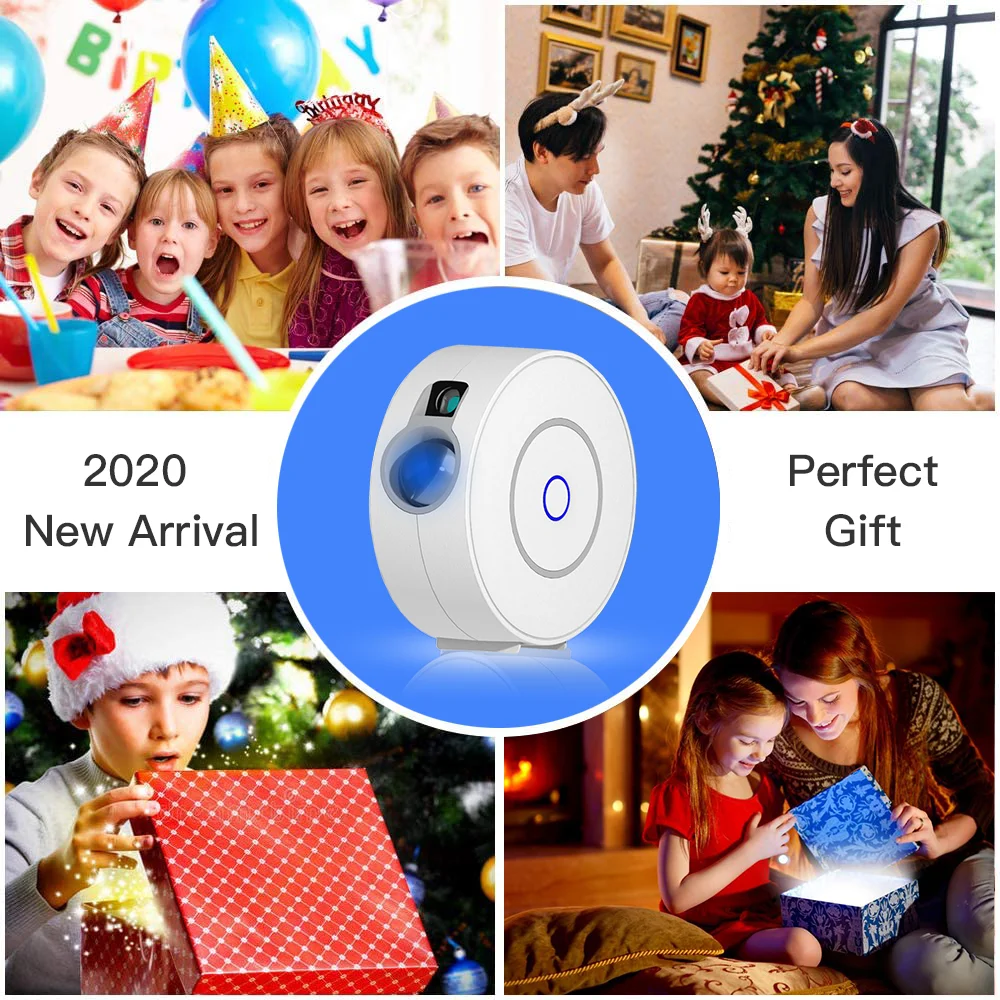 Inteligente de Estrela Aplicativo sem Fio Compatível com Alexa Projetor Tuya Wi-fi Laser Estrelado Efeito Oscilante Luz Noturna Led Colorida Céu - Image 4