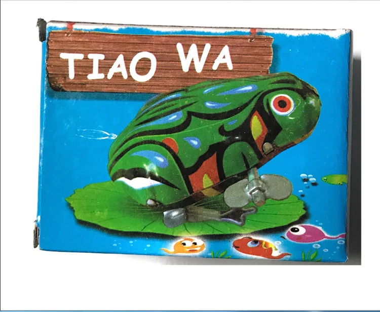 Algam Frog Leap Frog 80 Classic Nostalgic Toy Wind-up Toy H01 Large