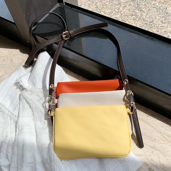 

Three-piece Set Shoulder Bags Casual Design Women Crossbody Bag PU Leather Solid Color Small Bags 2020 New Messenger Handbgas