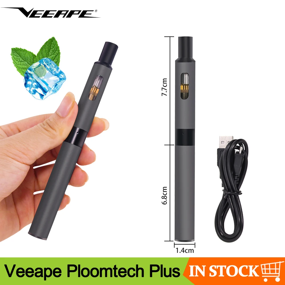 

Original Veeape Ploomtech Plus All in one Vaporizer 650mAh Battery Large Smoke ploom tech Vape Pen Electronic Cigarette Kits