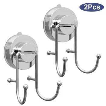 

Bathroom Towel Hook Suction Cup Hooks Vacuum Holder Wall Mounted Organizer Hanger for Bath Robe Towel Coat Loofah Shower Kitchen