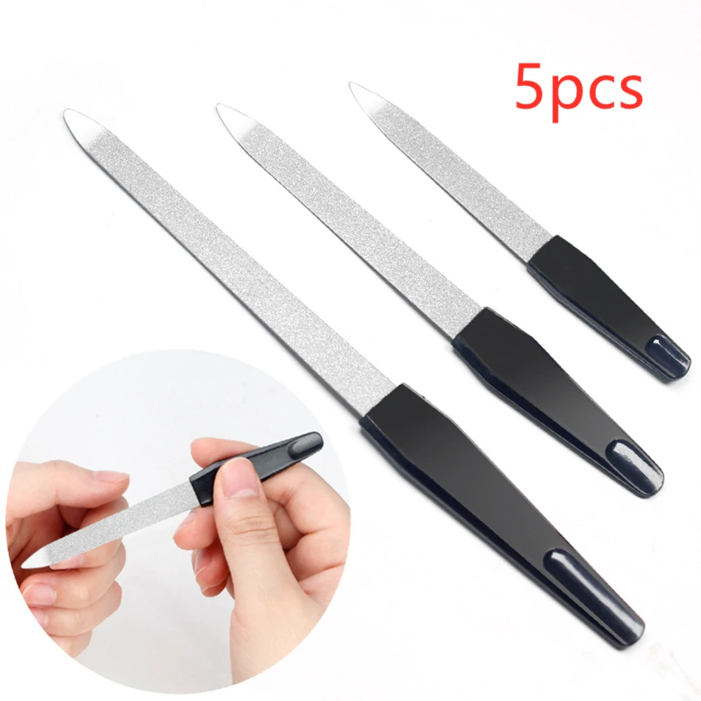 5-Pcs-set-Black-Handle-Metal-Double-Sided-Nail-Files-Strong-Edge-Manicure-Grooming-Beauty-Pedicure (1) - 副本