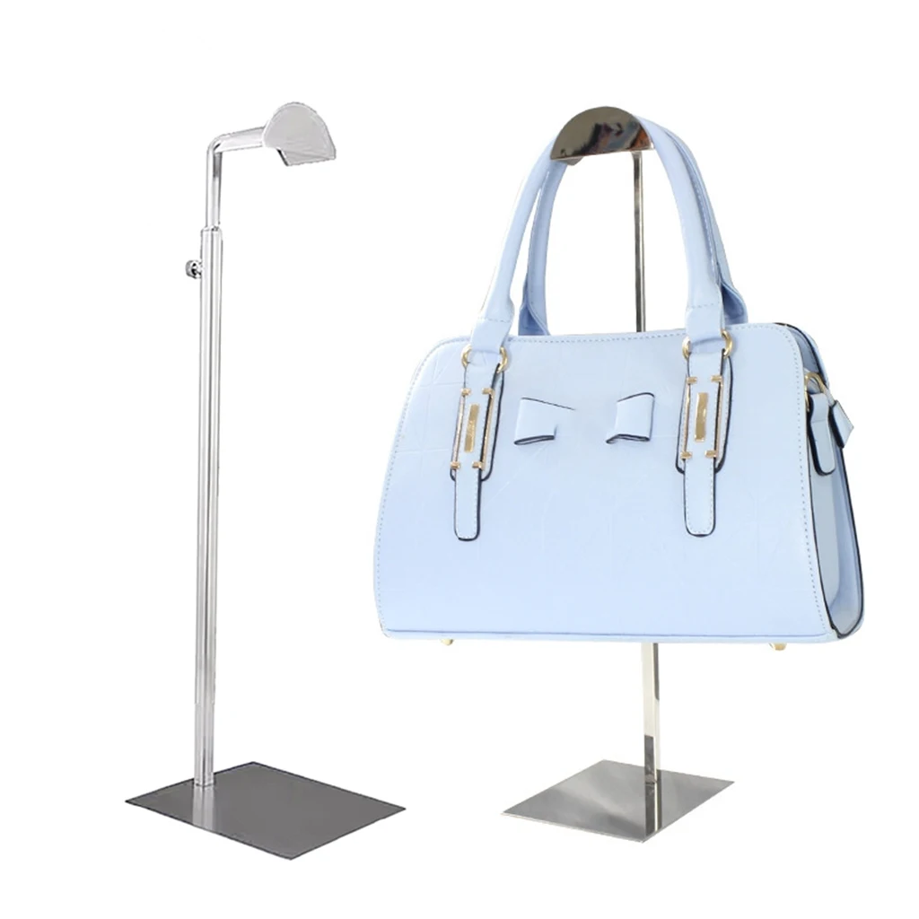 Metal Mirrior Silver / gold Adjustable Handbag Display Stand stainless steel Top-quality Bag Hanger Holder Rack