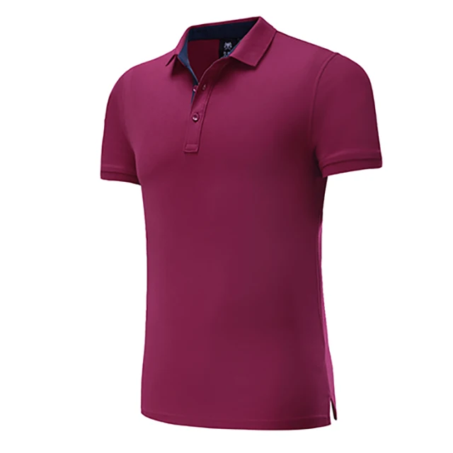 high quality Men Polos Shirt Summer badminton Sport T Shirts golf clothing Sports Short Sleeve Breathable tennis t shirt polos - Цвет: Wine red