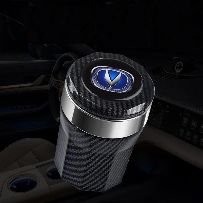 

Car Ashtray With Led Lights With Logo Creative Personality Car Supplies For Changan CS35 CS75 PLUS CS85 COUPE CS95 EADO RAETON