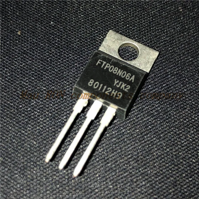 Транзистор с эффектом МОП трубки 50 шт./лот FTP08N06A 55V 120A TO 220|transistores 50pcs|transistor tube |