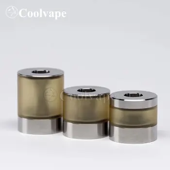 

coolvape bellcap fit Dvarw MTL fl RTA 2mm polished clear bellcap 2.0ml/3.5ml/5.0ml cap vape accessoryies with 510 drip tip