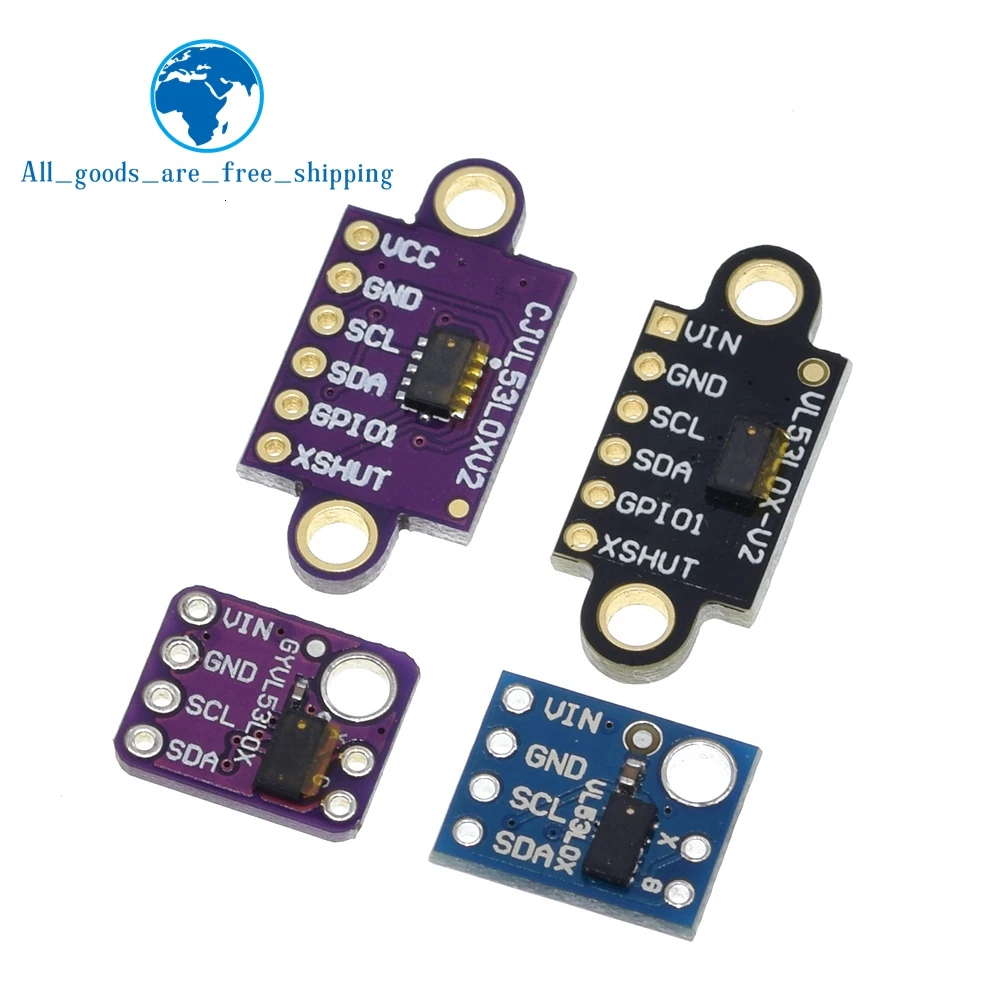 Vl53l0x Time Of Flight Tof Laser Varierend Sensor Breakout 940nm Gy Vl53l0xv2 Laser Afstand Module I2c Iic 3 3v 5v Voor Arduino Integrated Circuits Aliexpress