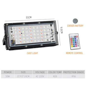 

Outdoor Flood Light 50W Waterproof Security Spotlight Garden Lamp 220V