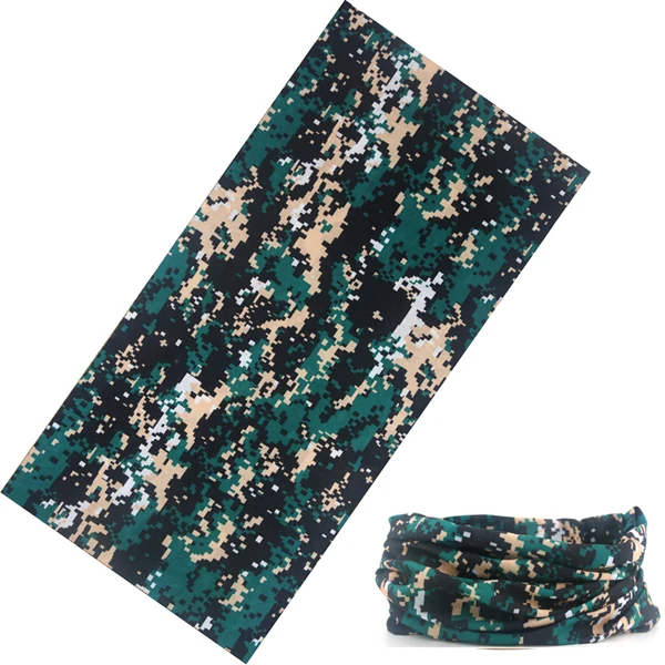 New Multi Functional Bandana Headband Ring Neck Scarf Camouflage Leaves Seamless Tubular Magic Face Scarf Gift for Baby 