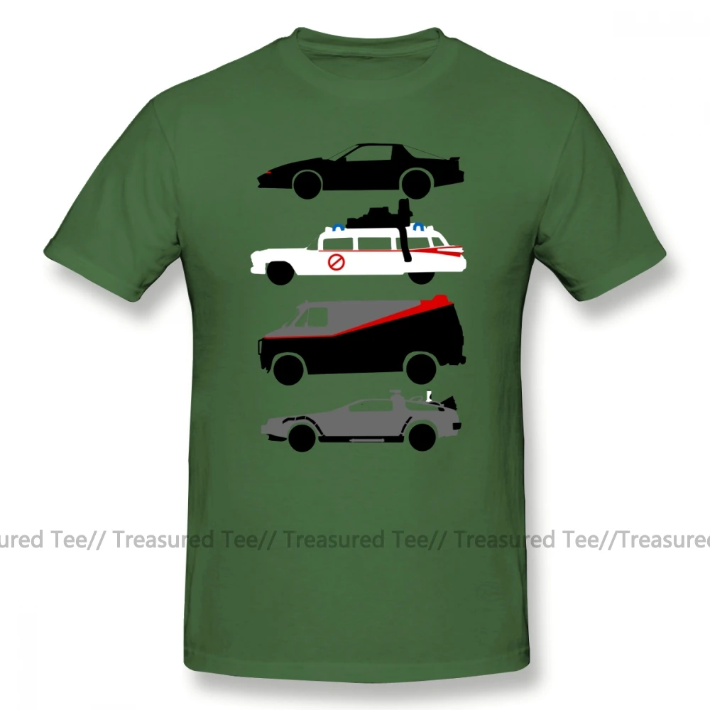 Knight Rider, футболка, футболка с изображением машины, звезды, Мужская Классическая футболка, с принтом, короткий рукав, ХХХ, 100 хлопок, забавная футболка - Цвет: Army Green