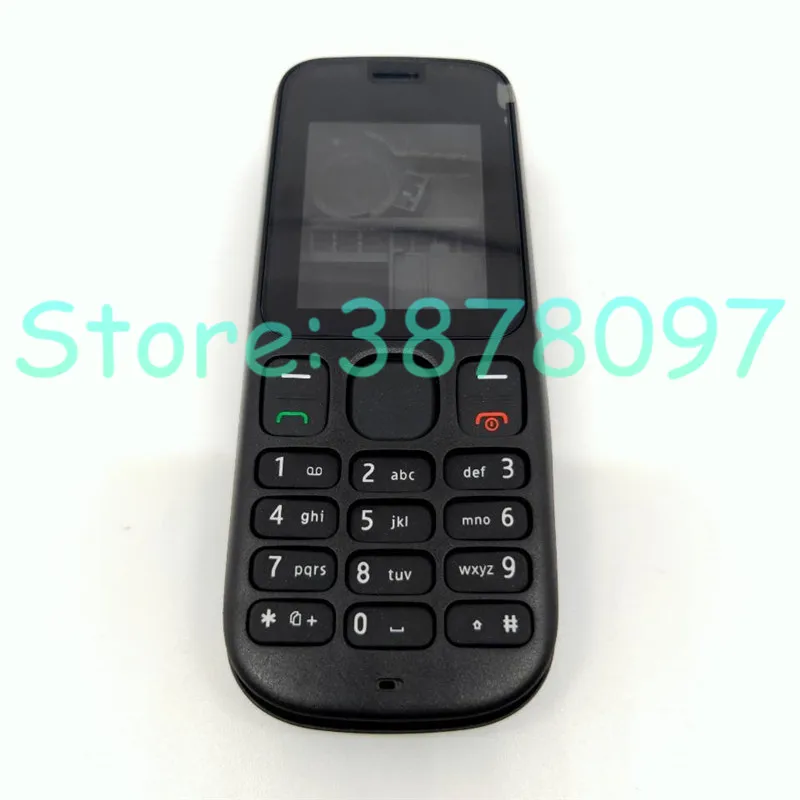 10 шт./лот, полный корпус, чехол для Nokia 101 1000 101 1010, передняя рамка+ батарейный отсек+ средняя крышка+ брелоки