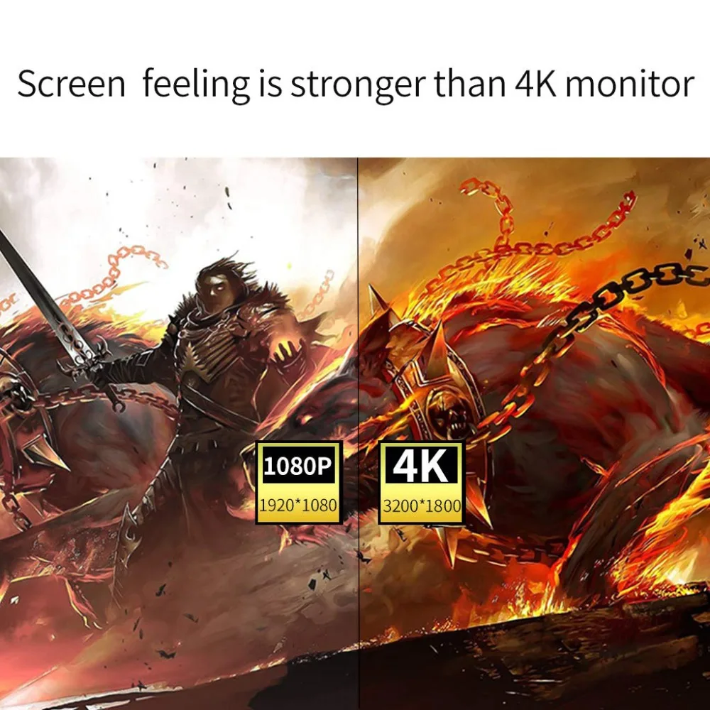 13," 4 K портативный монитор ПК ips usb type-C Мини ЖК-дисплей с HDMI входом компьютерный игровой монитор для Pi PS3/PS4/Xbox 360