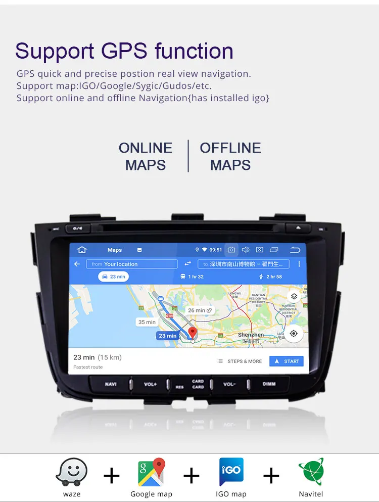 Cheap TOPBSNA Android 9.0 Car DVD multimedia Player for kia Sorento 2013 2014 2015 2 Din Car Radio Multimedia WIFI Stereo Headunit RDS 5