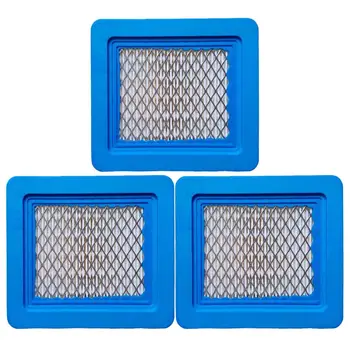 

3 PCS Mower Air Filter Practical Durable Replacement Square Mower Filter Supplies Compatible for Briggs Stratton