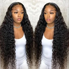 Brazilian Jerry Curly Wigs  For Women 13x4 Lace Front Human Hair Wigs Natural Hairline Body Pre-plucked Lace Front Wigs