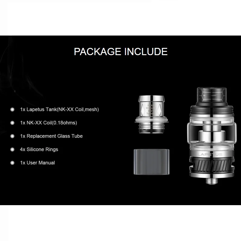 Оригинальный Nicola Lapetus Sub Ohm Vape Tank 6 мл атомайзер для электронной сигареты с сеткой 0