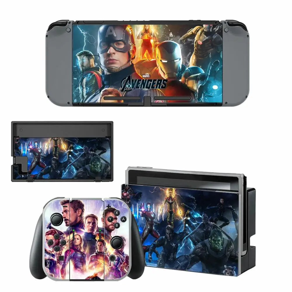 Мстители, супер герой, rend Switch Skins, наклейка nintendo switch для консоли nintendo Switch Joy-con, контроллер