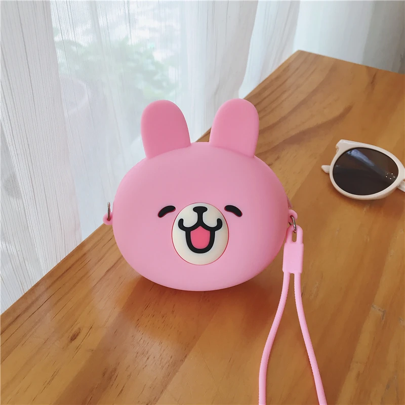 1209036 Мультяшный Кошелек для монет, кошелек для девочек, Kawaii, мини-кошелек на цепочке, на молнии, силиконовая сумка для хранения ключей, мини сумка через плечо, кошелек для монет - Цвет: 1209036