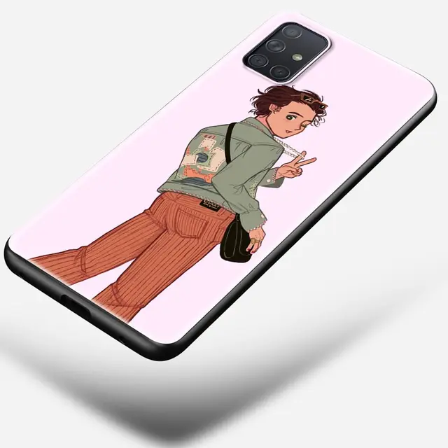 Phone Case for Samsung Galaxy A51 A71 5G A50 A70 A11 A21s A31 A41 A42 A91 A01 TPU Soft Black Cover Harry style art B07