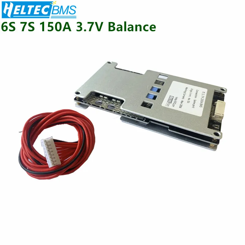 Защитная плата для аккумулятора Lipo 24 в 6S 7S BMS 150A с большим током 3 7 В