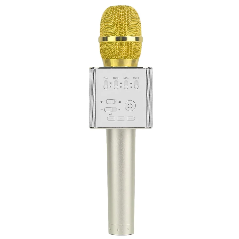 Q9 супер бас беспроводной Bluetooth мобильный телефон караоке микрофон ручной KTV Поющий динамик для IOS для Android новое поступление