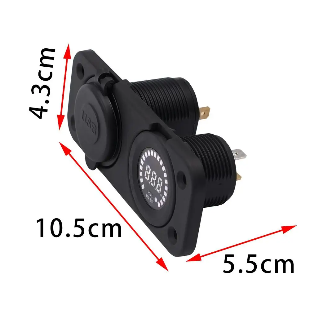 HiMISS 12 V/24 V 4.2A автомобильное USB зарядное устройство цветной вольтметр с экраном автомобильное снаряжение для ремонта адаптер