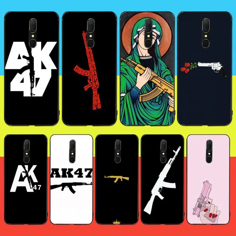 HPCHCJHM AK47 Gun Новое поступление черный мобильный телефон фотография для Oppo A5 A9 2020 Reno Z