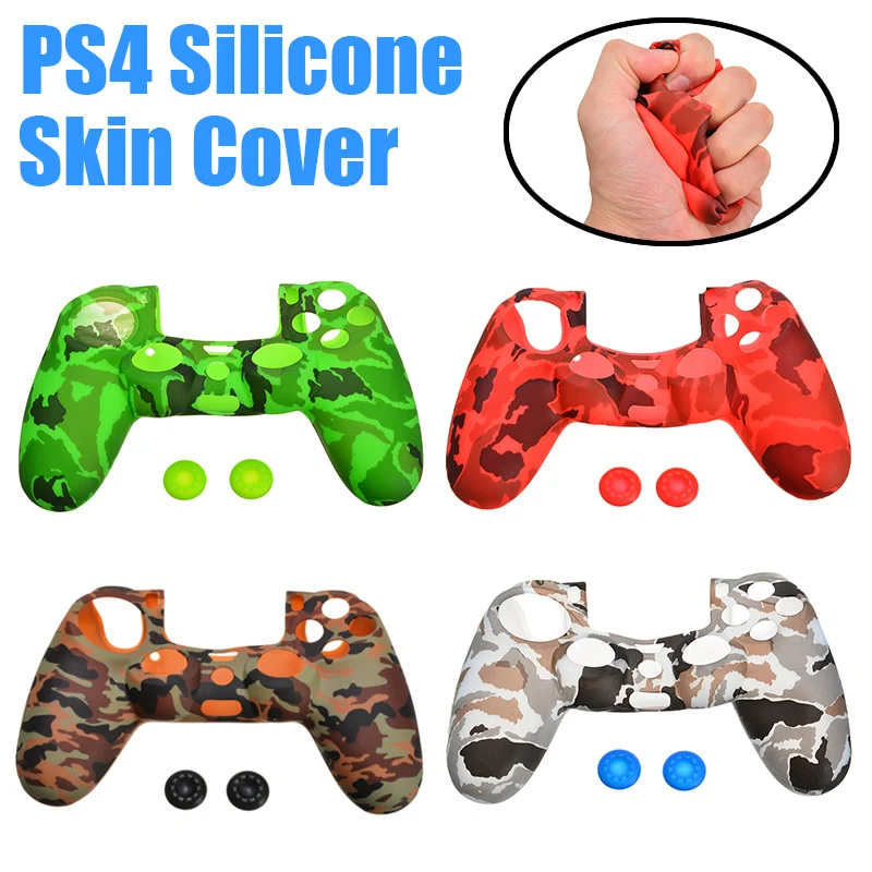 1 шт. силиконовый защитный чехол для геймпада 5 цветов для PS4 Playstation 4 Slim sticker