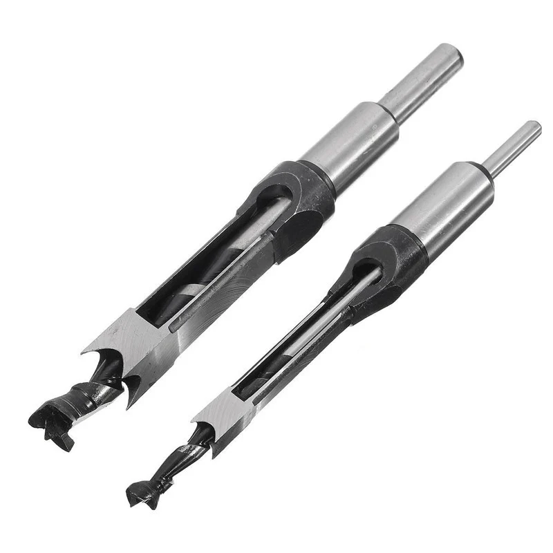 

New 10Mm/16Mm Square Hole Mortiser Drill Bit Mortising Chisel Woodworking Electric Drill Tools