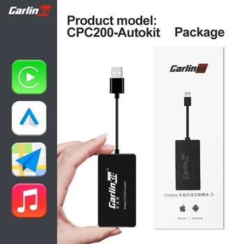 Carlinkit llave electrónica inalámbrica para coche, Apple CarPlay llave electrónica, USB automático, Android, para modificar Pantalla de Android, Carplay2air, Mirrorlink, carplay box, adaptador