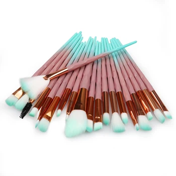 

20pcs Diamond Makeup Brush Set Eye Brush Beauty Tools Fan Powder Eyeshadow Contour Beauty Cosmetic For Make Up Tool