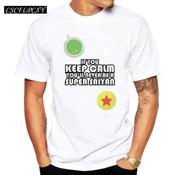 

2019 Men's Fashion Japan Anime Dragon Ball Z T Shirt Super Saiyan Printed shirt Son Goku Tee Hipster Keep Calm Hot Tops