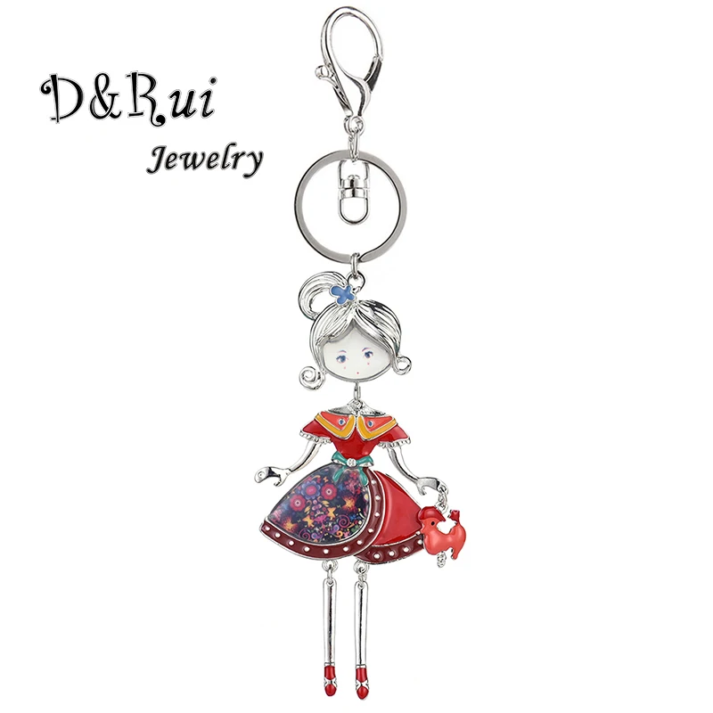 Женская цепочка для ключей D &amp Rui эффектная подвеска-сумочки из эмалированного