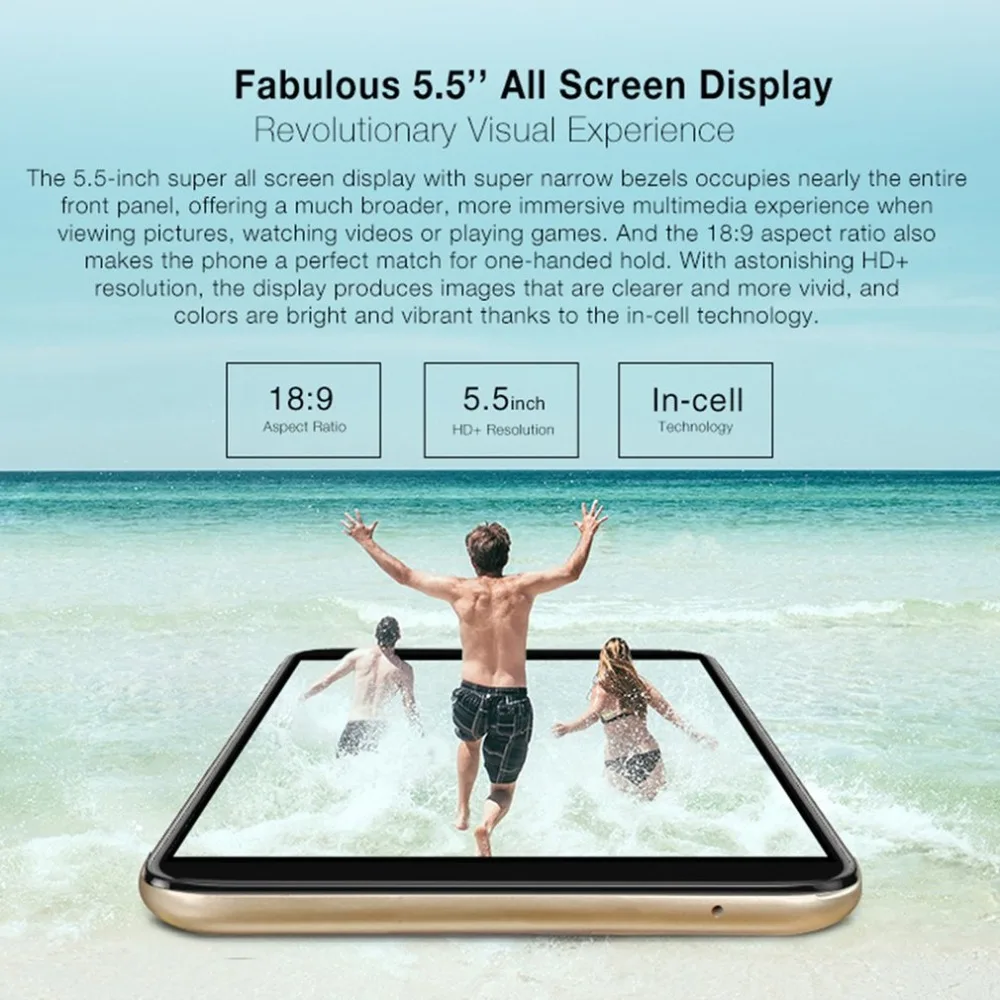 Ulefone S9 Pro 5,5 дюймов HD+ Android 8,1 четырехъядерный процессор MTK6739 2 Гб ОЗУ 16 Гб ПЗУ 13 МП+ 5 МП Две тыловые камеры 4G смартфон