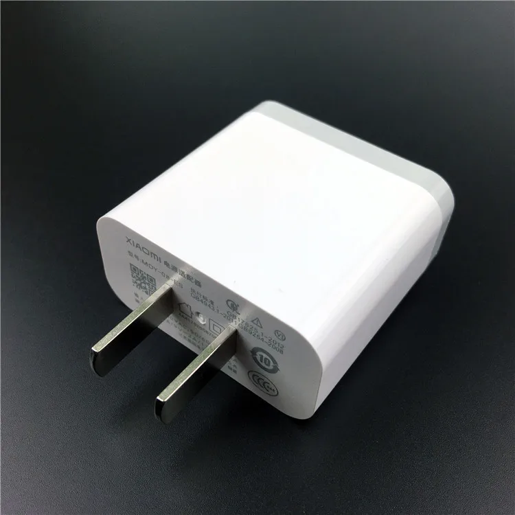 Xiao mi 9 быстрое зарядное устройство QC 3,0 Быстрая Зарядка адаптер питания USB 3,1 type C кабель для mi 8 9 mi a1 a2 mi x 2 3 redmi note 7 - Тип штекера: only charger
